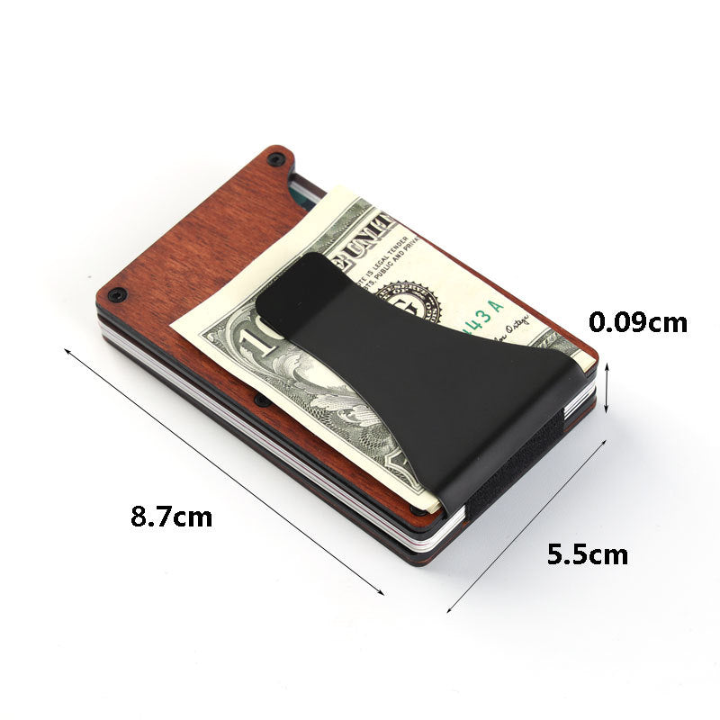 Thin Slim RFID Wallet Carbon Fiber Min Wallet With Metal Card Holder for Laser Engraving 100Pack China