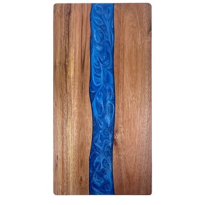 30 Pcs Wood River Epoxy Charcuterie Board Custom Resin Cutting Board Suitable for Laser Engraving China Warehouse