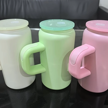 Kids 16oz Macaron Color Blank Sublimation Stainless Steel Can With Handle 25 Pack China Warehouse