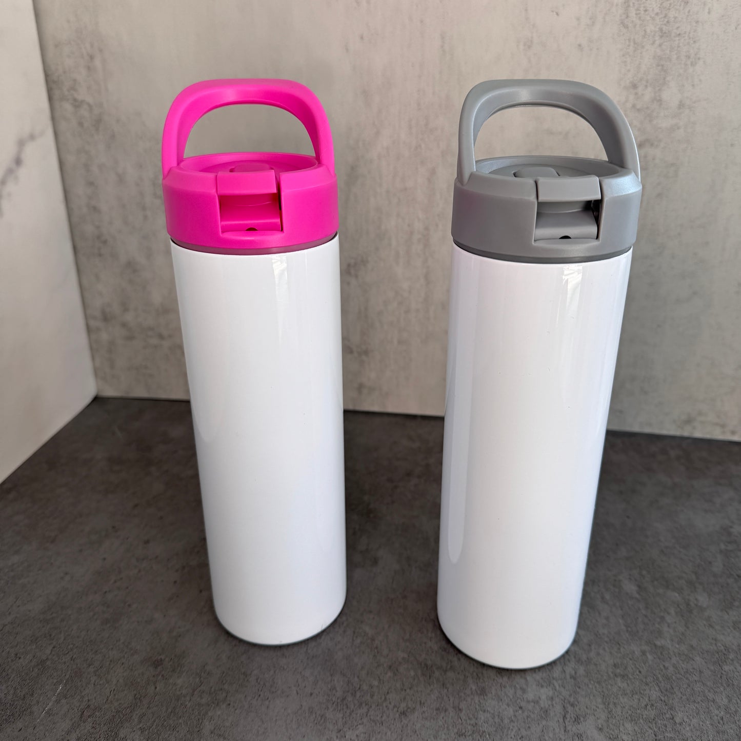 20oz Blank Sublimation Straight Tumblers with Flip Straw Lids 10 Colors Mix 25 Pack China Warehouse