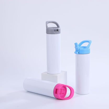 20oz Blank Sublimation Straight Tumblers with Flip Straw Lids 10 Colors Mix 25 Pack China Warehouse