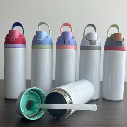 24oz White Blank Subliamtion Water Bottles with Leak Proof Lids 24 Pack China Warehouse