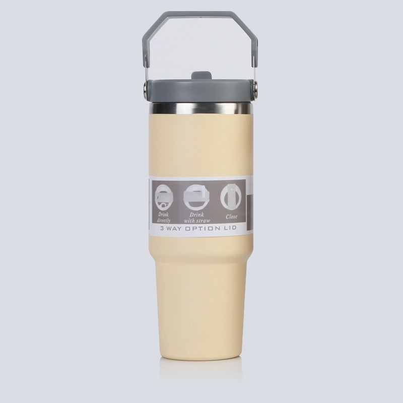 30oz Powder Coated Flip Straw Water Bottles for Laser Engraved with Three Style Lids 25 Pack China Warehouse