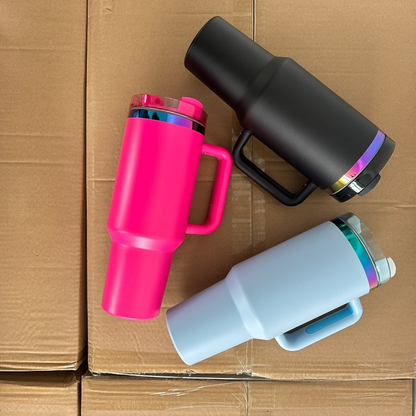 40oz Rainbow/Gold Plated Tumblers for Laser Engraving 20 Pack China