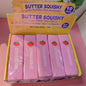 72 Pack Flour-filled TPR Butter Squishy Stress Relief Fidget Toy with PVC Gift Box Yellow Pink Halloween Style China Warehouse