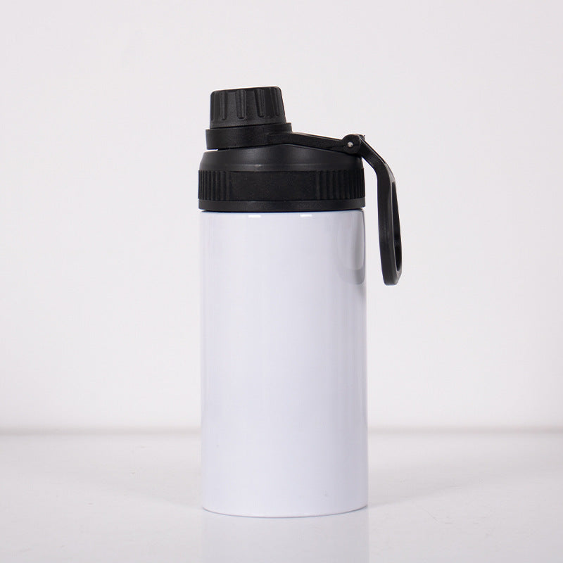 Kids 12oz Sublimation Water Bottles with Colorful Lids Children Portable Handle Tumblers 25 Pack China Warehouse