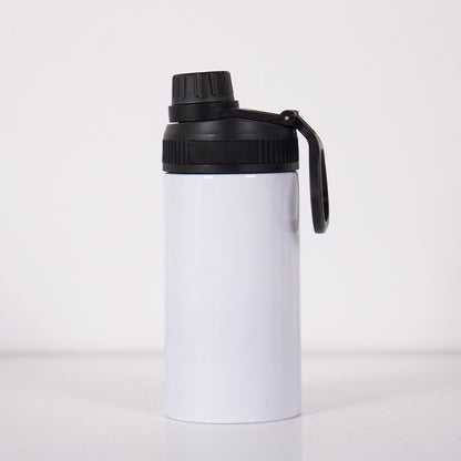 Kids 12oz Sublimation Water Bottles with Colorful Lids Children Portable Handle Tumblers 25 Pack China Warehouse