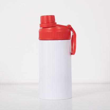 Kids 12oz Sublimation Water Bottles with Colorful Lids Children Portable Handle Tumblers 25 Pack China Warehouse