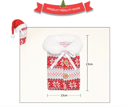 Christmas Style Wine Bottle Cover Cute Knitted Sweater Wine Bottle Cover 20Pack 100Pack China Warehouse