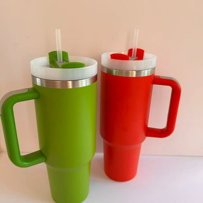 🎄♥️💚Christmas H2.0 40oz Red&Green Color Sliver Plated Powder Coated Tumblers for Laser Engrvaed 20 Pack China Warehouse