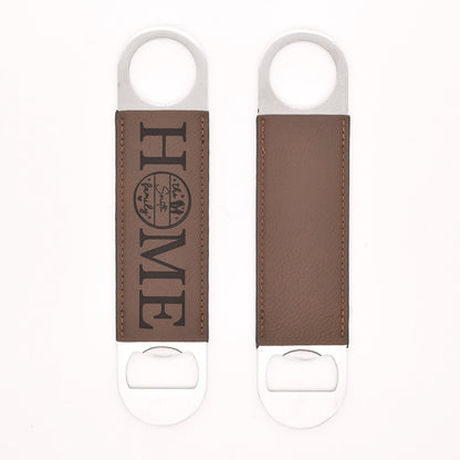 Leatherette Bottle Opener Blank Engravable Bottle Opener Metal Leather Monogram Bottle Opener Groomsmen Gifts 50pack