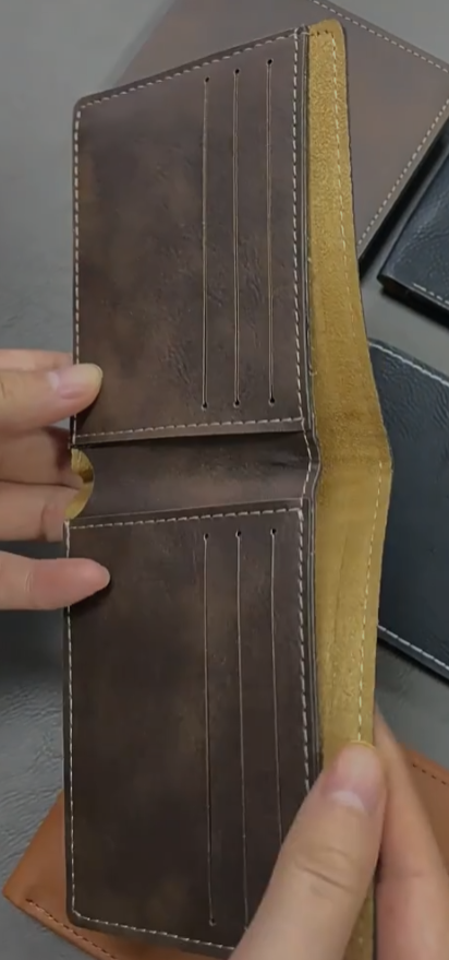 Custom Laserable Leatherette Men Women Wallets Suitable for Laser Engraving 50 Pack China Warehouse