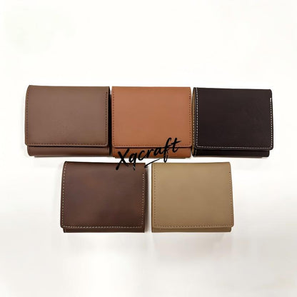 Custom Laserable Leatherette Men Women Wallets Suitable for Laser Engraving 50 Pack China Warehouse
