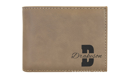 Custom Laserable Leatherette Men Women Wallets Suitable for Laser Engraving 50 Pack China Warehouse
