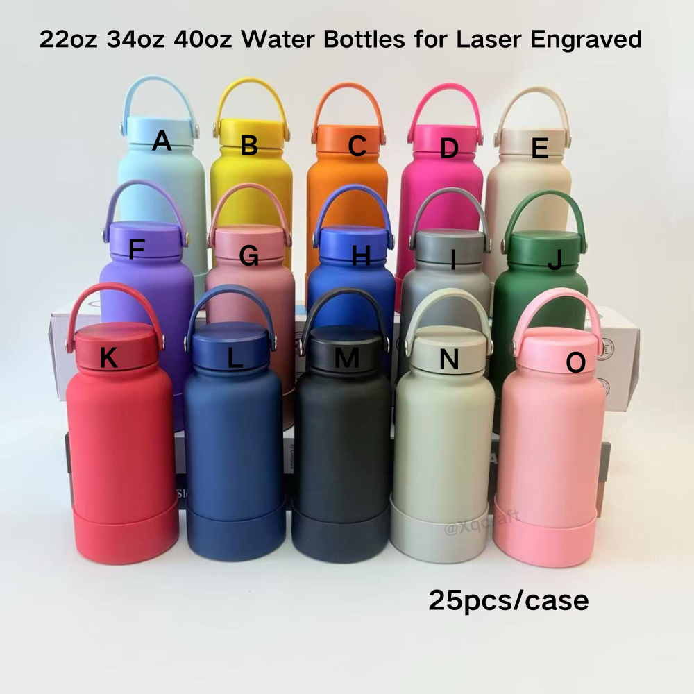 22oz 34oz 40oz Outdoor Portable Sports Water Bottles Stainless Steel Anti Slip Insulation Cup 25 Pack China Warehouse