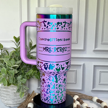 40oz 🌈Rainbow Plated Tumblers Powder Coated Quencher Tumbler with Meatl Straw for Laser Engraving 20Pack China