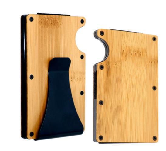 Thin Slim RFID Wallet Carbon Fiber Min Wallet With Metal Card Holder for Laser Engraving 100Pack China