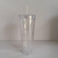 16oz 24oz Clear Snow Globe Plastic Cups Pre Drilled Hole and With Plug 20 Pack China Warehouse