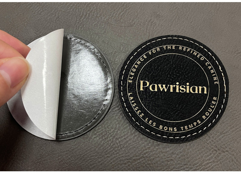 Laser Engraved Leather Patch Hat Custom Logo Leather Patches 200 Pack China Warehouse  by air ship