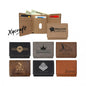 Custom Laserable Leatherette Men Women Wallets Suitable for Laser Engraving 50 Pack China Warehouse