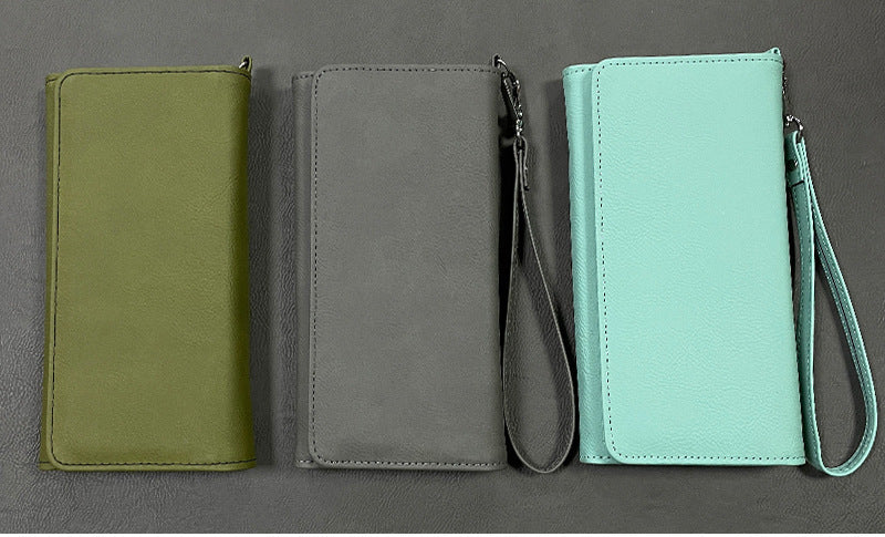 Custom Laserable Leatherette Men Women Wallets Suitable for Laser Engraving 50 Pack China Warehouse