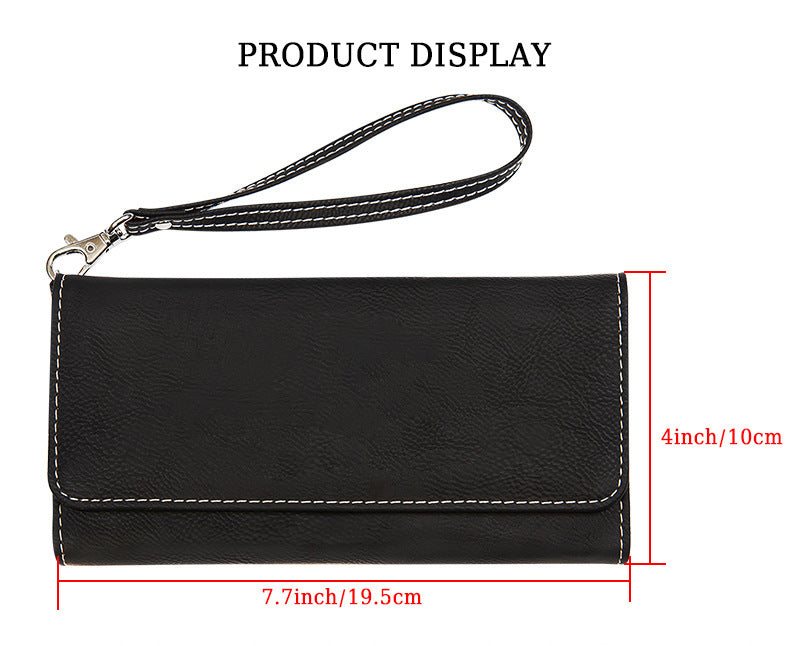 Custom Laserable Leatherette Men Women Wallets Suitable for Laser Engraving 50 Pack China Warehouse