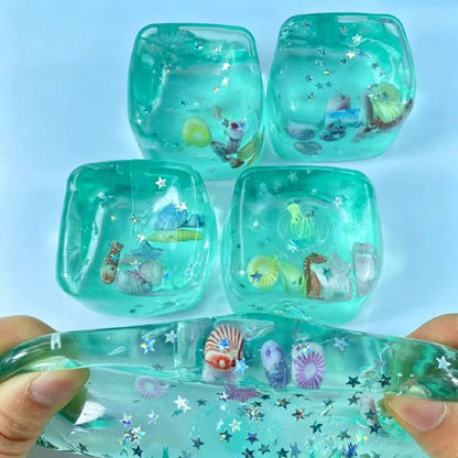 144 Pack Maltose Slow Rising Island Star Ice Cubes Squeezee Toy Squishy Stress Relief Fidget Toys China Warehouse