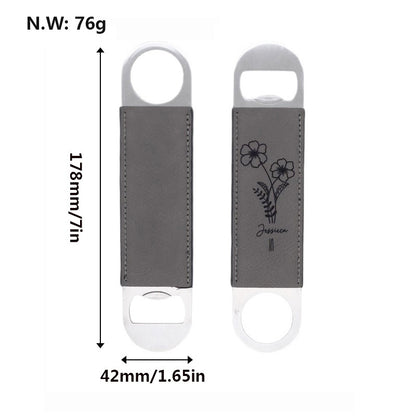 Leatherette Bottle Opener Blank Engravable Bottle Opener Metal Leather Monogram Bottle Opener Groomsmen Gifts 50pack
