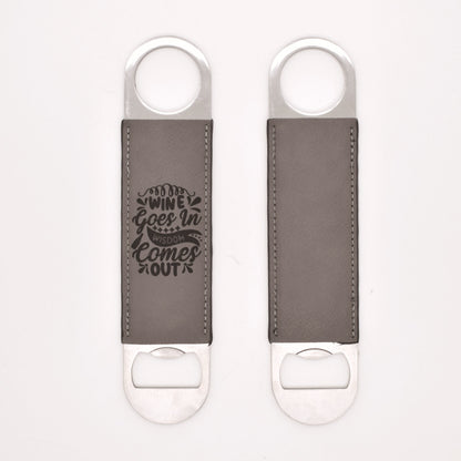 Leatherette Bottle Opener Blank Engravable Bottle Opener Metal Leather Monogram Bottle Opener Groomsmen Gifts 50pack