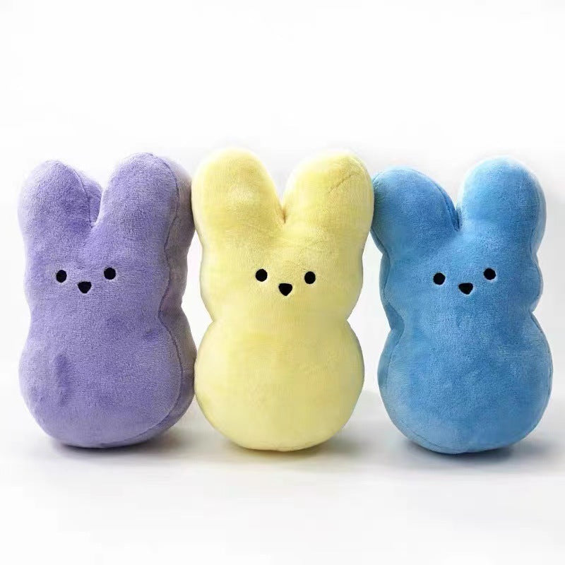 100 Pack Easter Bunny Stuffed Animal Cute Carrot Peep Bunny Doll Easter Basket Stuffers Rabbits Animal Easter Bunny Plush Doll Toy Desktop Sofa Decor