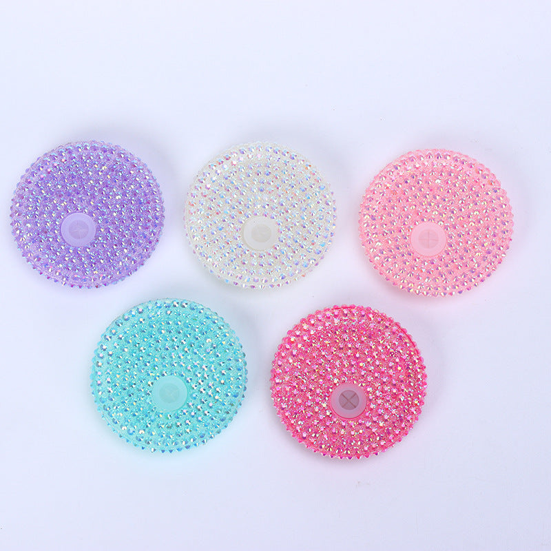 50Pack 100Pack Many Colors 16oz Plastic Lids Bling Rhinestone Lids and Silicone Lids Cover for 16oz Glass Can