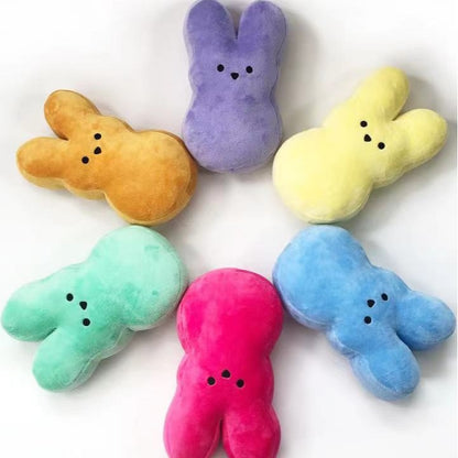 100 Pack Easter Bunny Stuffed Animal Cute Carrot Peep Bunny Doll Easter Basket Stuffers Rabbits Animal Easter Bunny Plush Doll Toy Desktop Sofa Decor