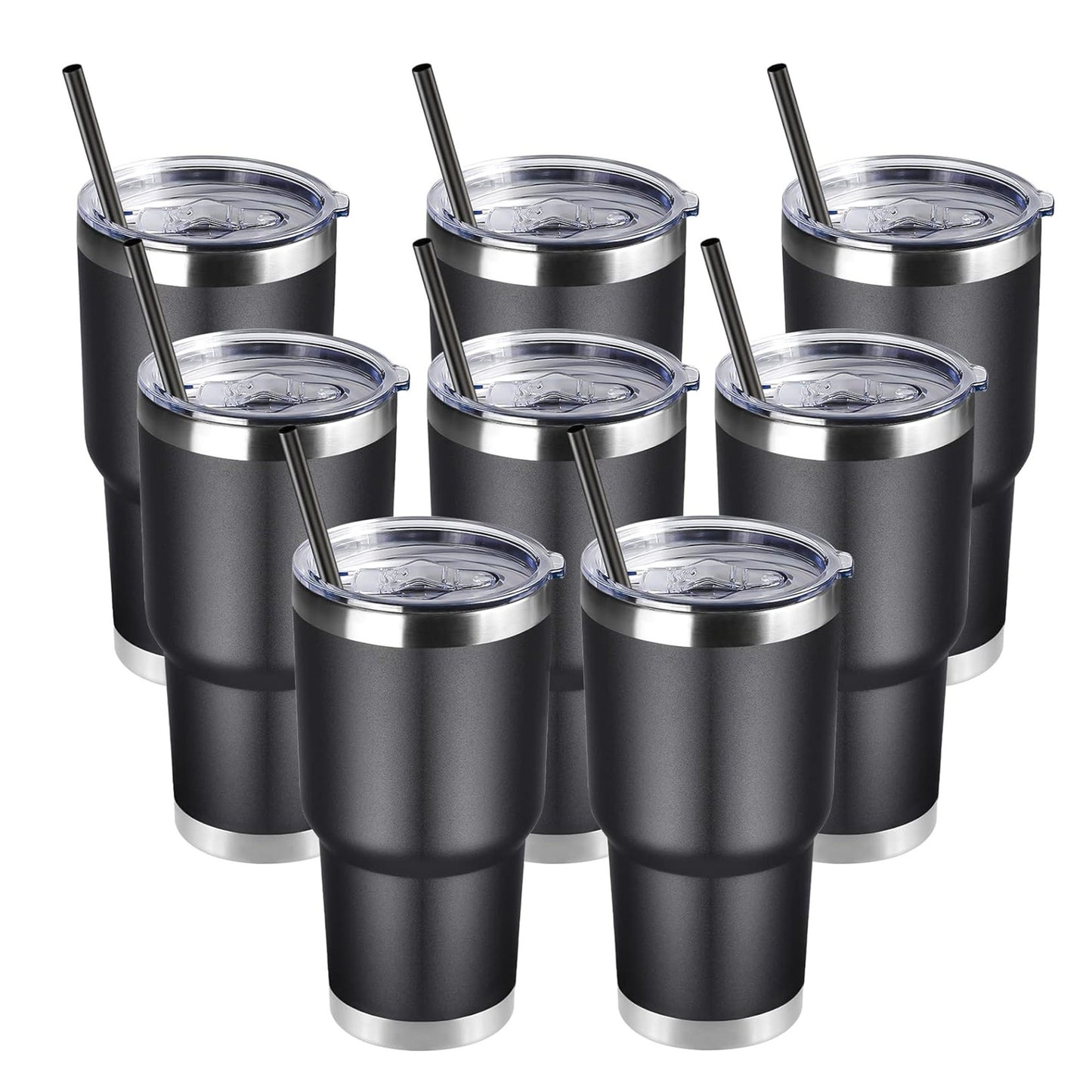 25 Pack China Warehouse 30oz Power Coated Car Tumblers for Laser Engraving with Leak Proof Sliding Lids