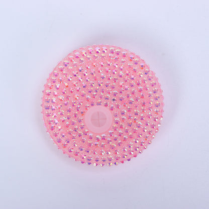 50Pack 100Pack Many Colors 16oz Plastic Lids Bling Rhinestone Lids and Silicone Lids Cover for 16oz Glass Can