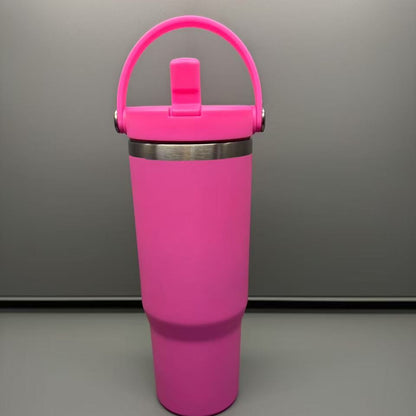 30oz Matt Macaron Color Blank Sublimation Flip Straw Water Bottles With New Lids 25 Pack China Warehouse