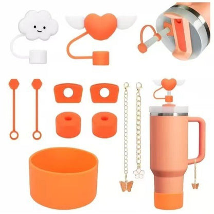 50 Sets China Warehouse 11pcs Set 30oz 40oz Spill-Proof Silicone Stopper Accessory Sets Compatible with Quencher H2.0 Flowstate Tumbler