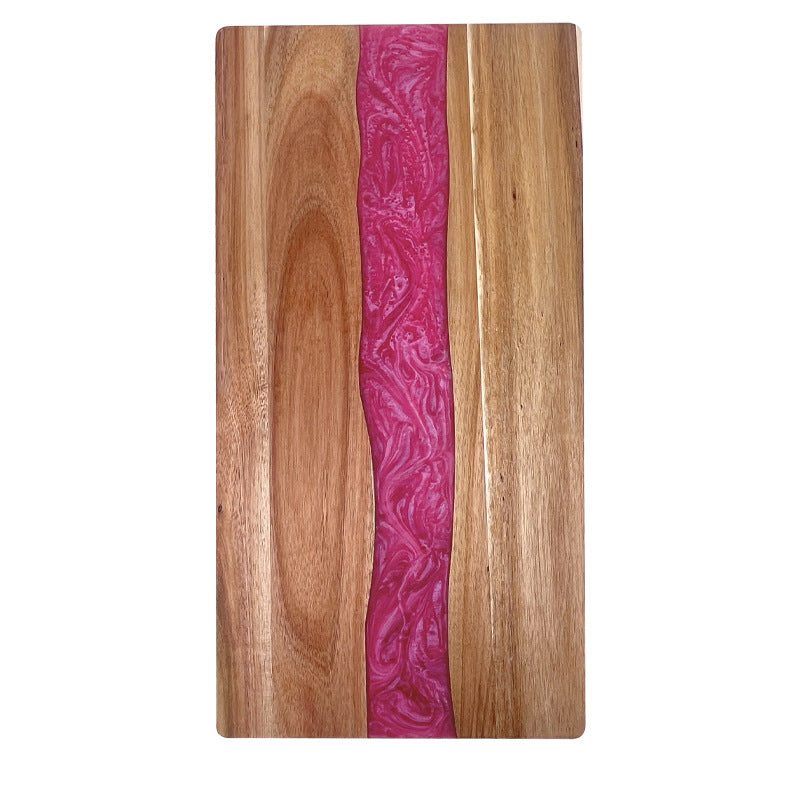 30 Pcs Wood River Epoxy Charcuterie Board Custom Resin Cutting Board Suitable for Laser Engraving China Warehouse