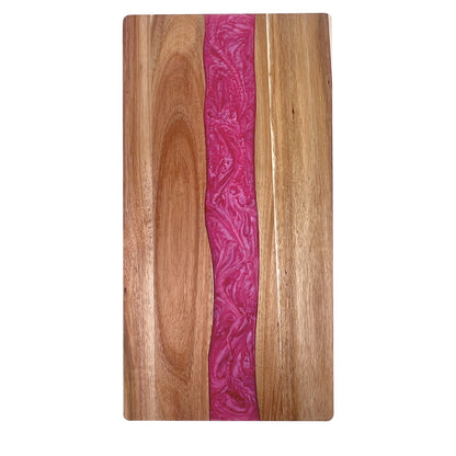 30 Pcs Wood River Epoxy Charcuterie Board Custom Resin Cutting Board Suitable for Laser Engraving China Warehouse