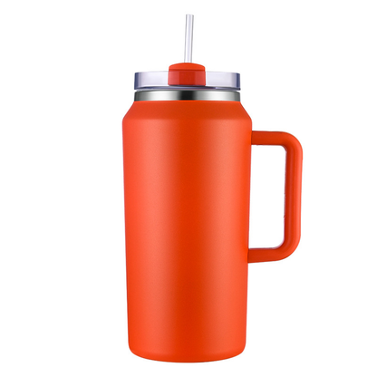 Outdoor 64oz Powder Coated Tumblers With Handle for Laser Engraved 12Pack China Warehouse