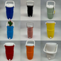 12oz Cooler Can Holder Retro Cooler Style Can Koozie Tumbler Parties Reusable Drink Holder with Straw Hole