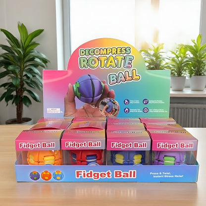 New Press Gyroball Fidget Ball Press-and-rotate Gyro Ball Toys for Kids Children Adults 144Pack China Warehouse