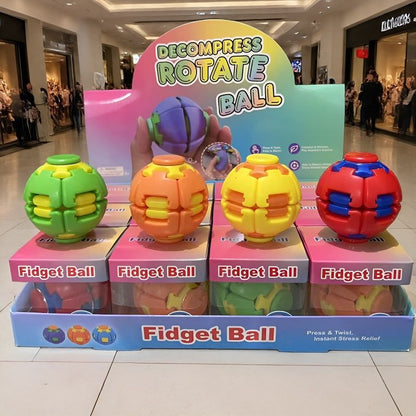 New Press Gyroball Fidget Ball Press-and-rotate Gyro Ball Toys for Kids Children Adults 144Pack China Warehouse