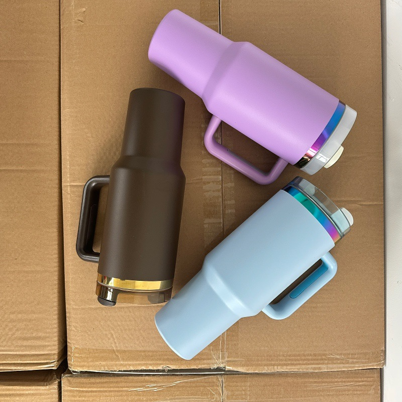 40oz Rainbow/Gold Plated Tumblers for Laser Engraving 20 Pack China