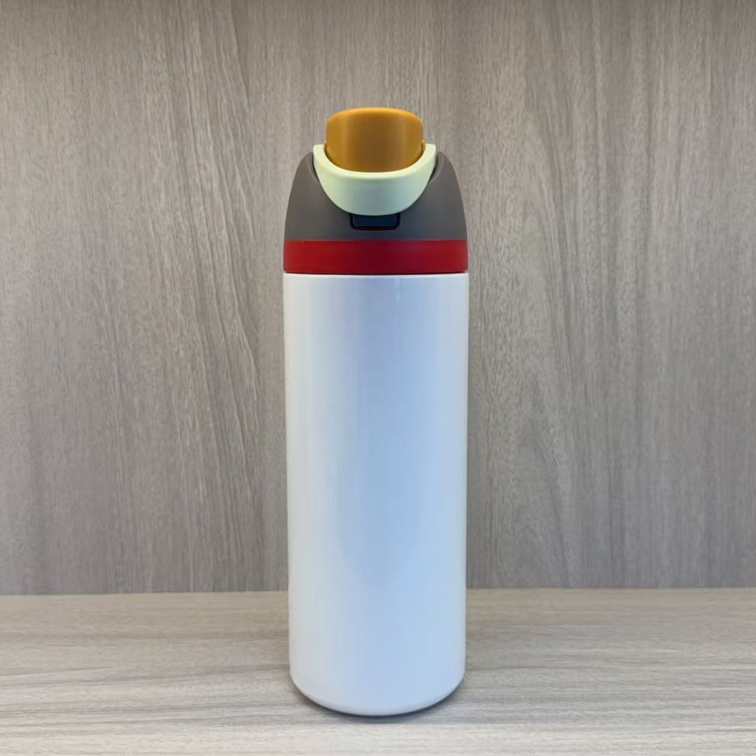 24oz White Blank Subliamtion Water Bottles with Leak Proof Lids 24 Pack China Warehouse