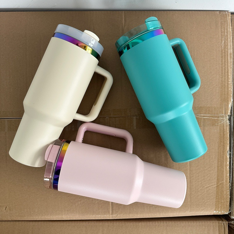 40oz Rainbow/Gold Plated Tumblers for Laser Engraving 20 Pack China