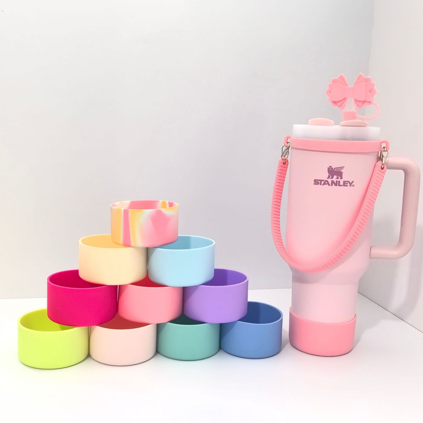 40oz Tumblers Water Bottles Bottom Silicone Sleeve Protective Cover 50Pack China