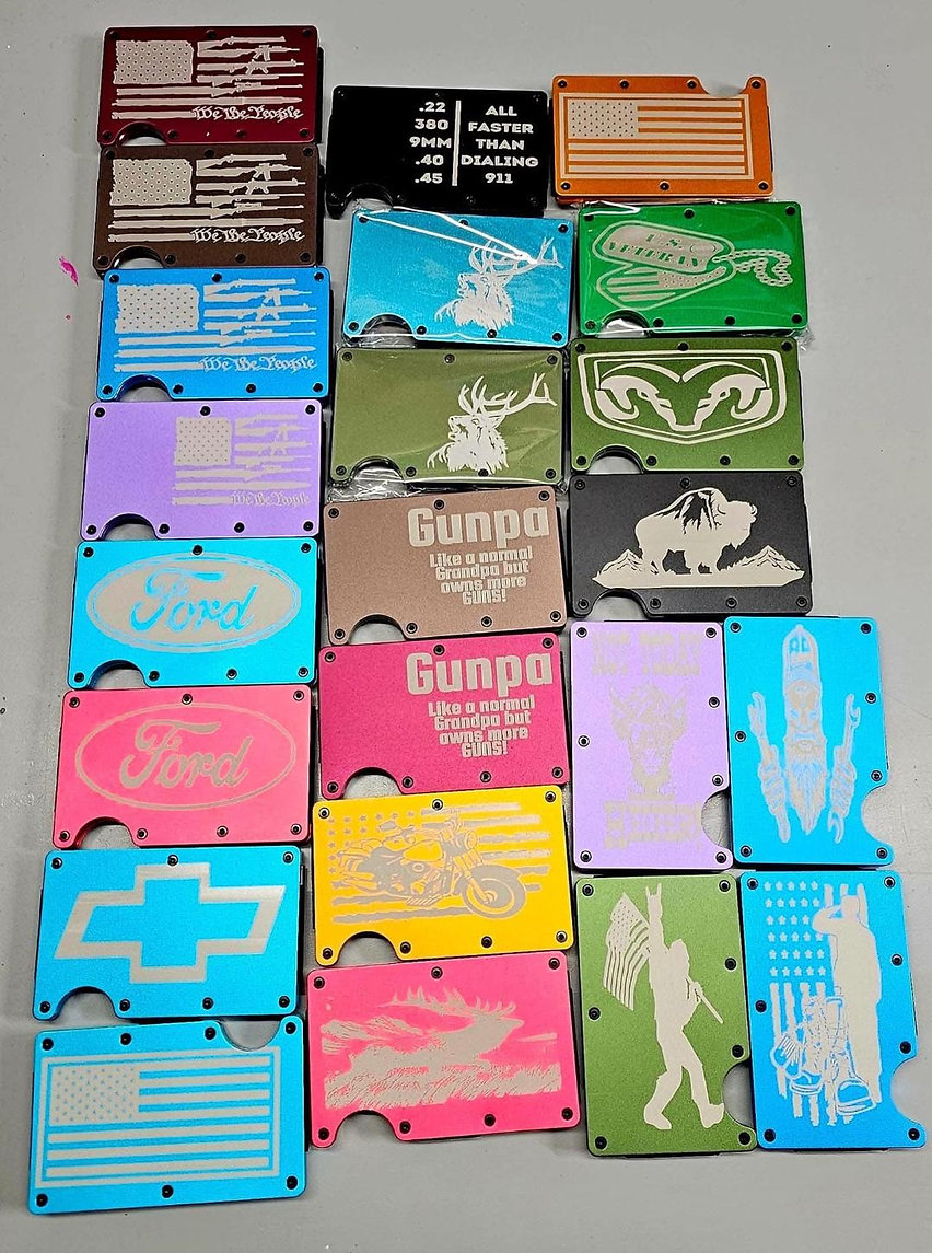 Minimalist Wallet for Men Slim Aluminum  RFID Metal Pocket Wallet with Money Clip Card Holder