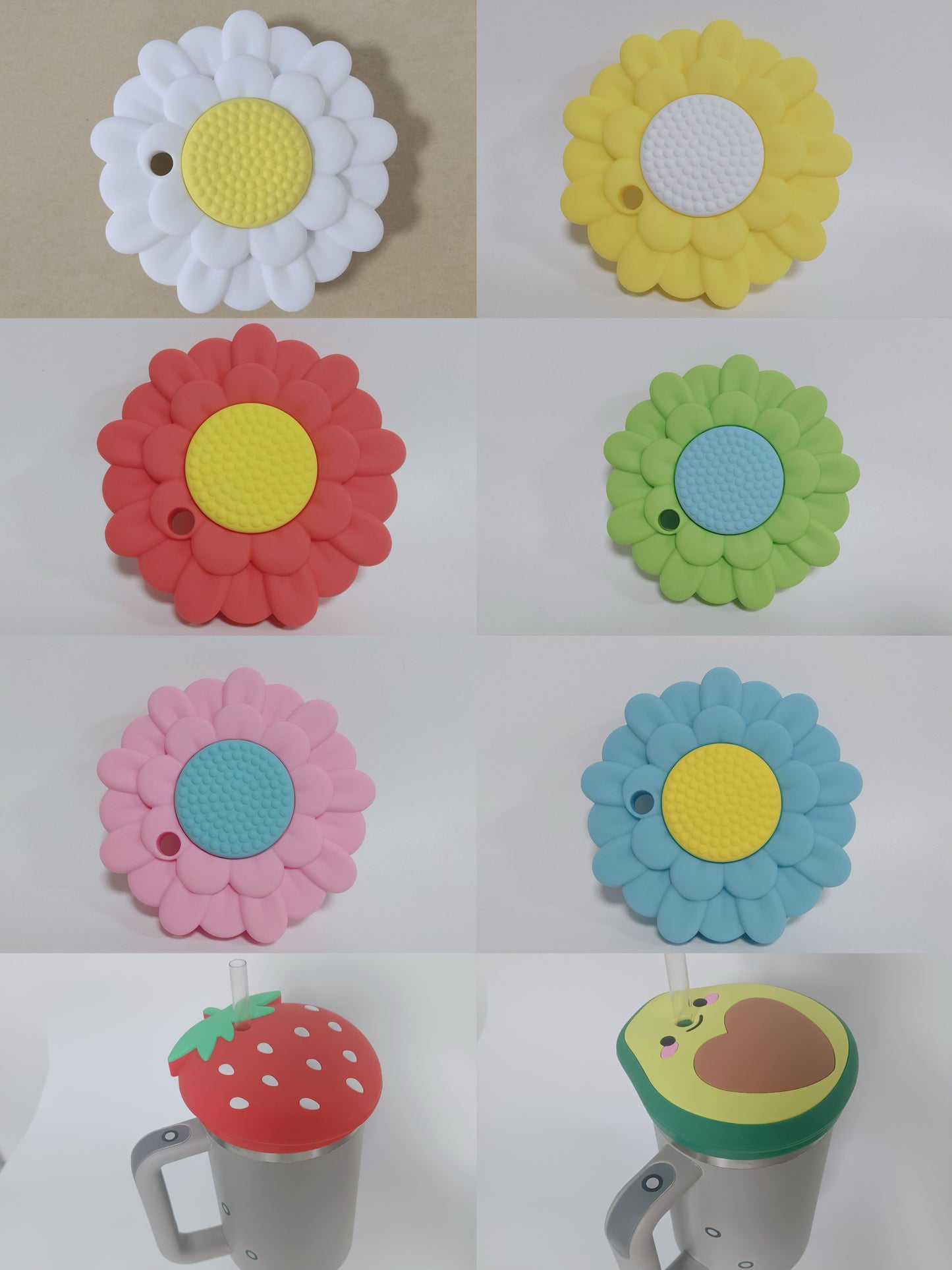 Stanley Dustproof Lids for 40oz Tumbler Cute Silicone Flower Hat Cover 20 Pack China Warehouse by Air