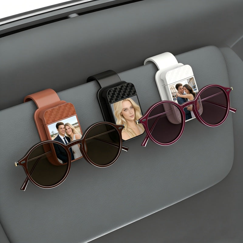 Blank Sublimation Sunglasses Holder for Car Sun Visor Car Accessories Interior 100Pack China Warehouse