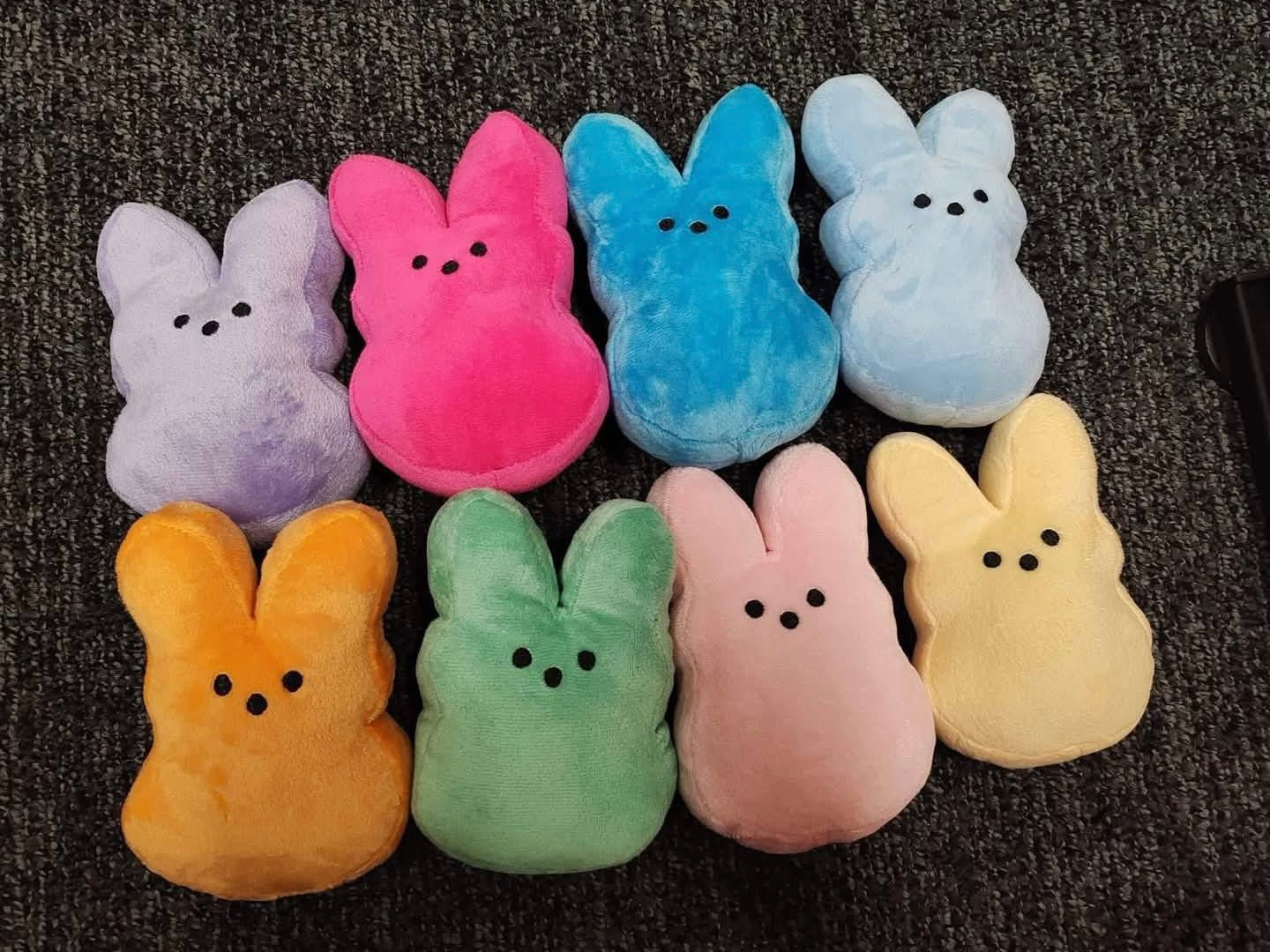 100 Pack Easter Bunny Stuffed Animal Cute Carrot Peep Bunny Doll Easter Basket Stuffers Rabbits Animal Easter Bunny Plush Doll Toy Desktop Sofa Decor